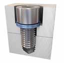 applications with large / slotted holes or with soft underlying surface, use a flanged nut / bolt