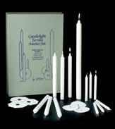 Candlelight Service Sets Cathedral s Candlelight Service Master Sets contain one celebrant s candle, 16" long; six usher s candles, 8 1/4" long; and either 125 or 250 or 425 congregational candles 5