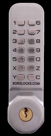 They include key override model BL3700 enabling the code to be overridden by the key and rim fixing deadbolts (BL3500) for greater security, further demonstrating that Borg provides a model suitable
