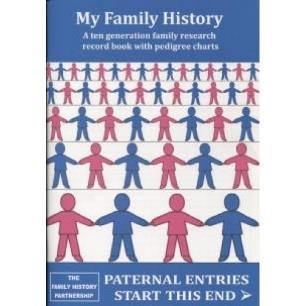 In the middle there is a double pedigree chart which allows you to see both the paternal and maternal sides of your family at a glance.