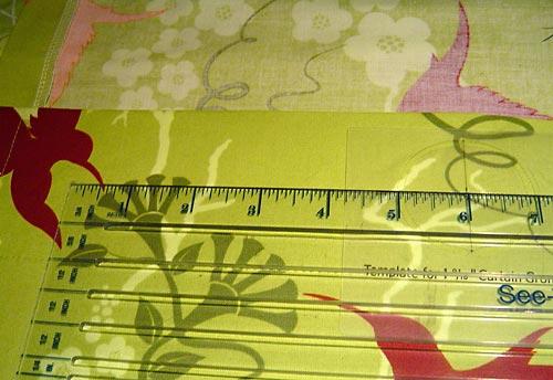 To avoid this, fold under the corners slightly before beginning to sew. 4.
