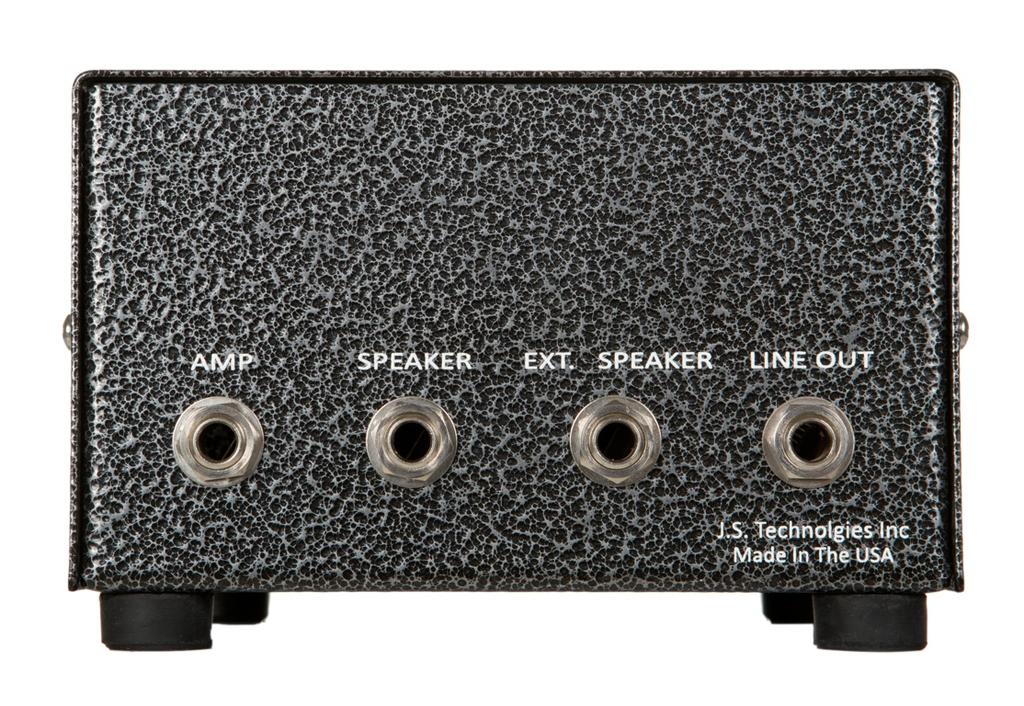 BACK PANEL CONTROLS AMP - Use this jack to connect your amplifier s speaker output to the attenuator. SPEAKER - Use this jack to connect your speaker cabinet from the attenuator. EXT.