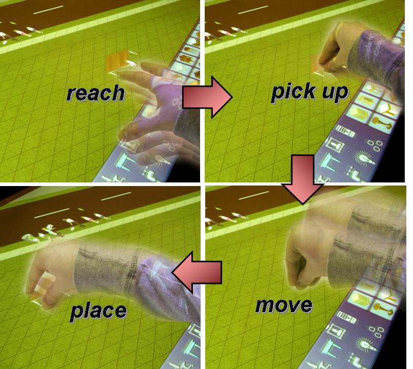 Figure 2. The Sims: five-finger grabbing gesture (left), and fist stamping gesture (right) Figure 3.