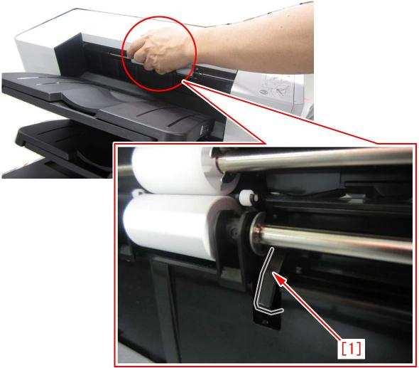 the escape tray in printing or copying, "Remove all the output paper (Remove the paper in the delivery tray)" message may be displayed.