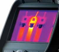 Full featured camera All FLIR E-Series thermal imaging cameras come with a large number of features that are extremely useful for electrical and maintenance inspections.