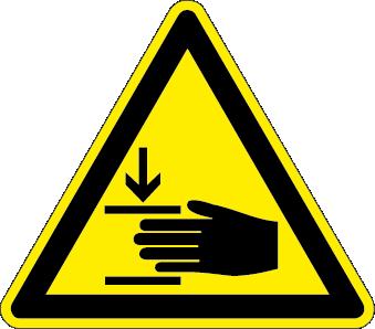 General WARNING Warning about hand injuries WARNING Warning about hot surfaces 1.
