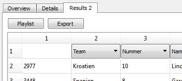 Position data of the current actions can be saved to a file by clicking on the button Export position data.