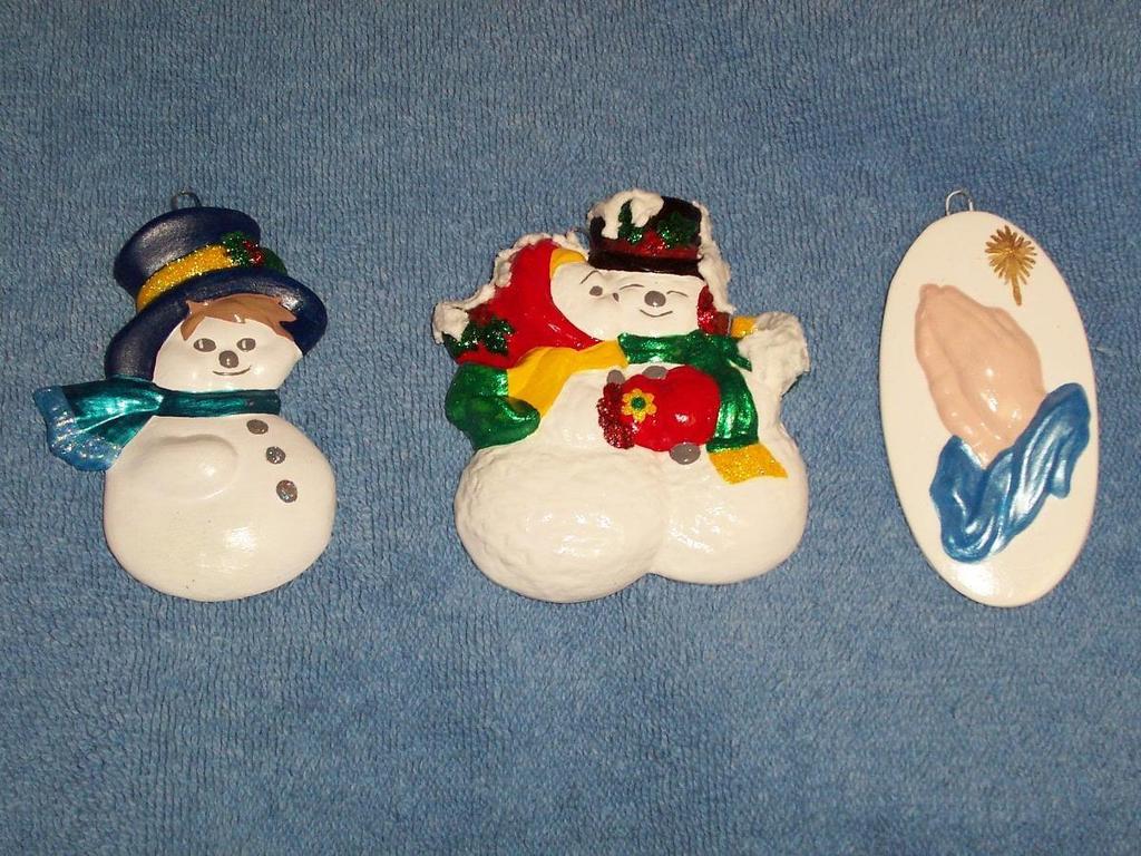 P-C-6 Candy Cane, Praying Girl, Snowman 4.50 (set) P-C-7 4.