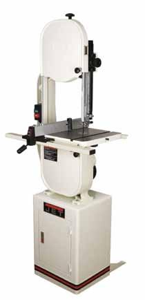 14" Pro DX BANDSAWs Built-in 12" resaw capacity for cutting larger pieces of wood 2 Speed poly-v belt drive system Newly designed upper and lower cast iron frame for increased strength and rigidity