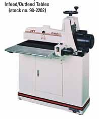 SandSmart indicator light 22-44 PLUS DRUM SANDER Our EXCLUSIVE SandSmart infinitely variable-feed control produces the ultimate finish at a rate from 0 to 10 feet per minute and prevents machine