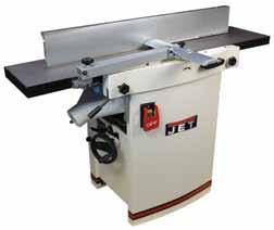 NEW 12" PLANER/ JOINTER Three high-speed steel knife cutter head provides rapid cutting and a superior finish Parallelogram design keeps the table close to the cutterhead for improved finish and