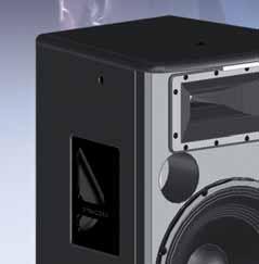 To extend the low bass performance, a Sub 1.15 subwoofer connected in parallel is recommended.