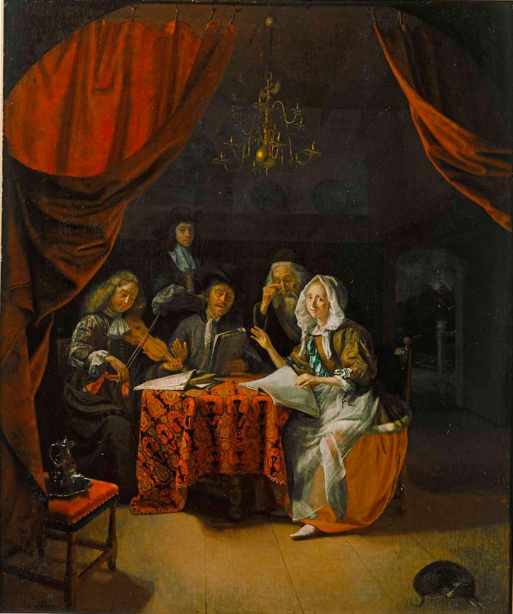 19 Godfried Schalcken (1643 1706) A Family Concert late 1660s Signed lower left: G. Schalcken fecit Oil on panel, 57.9 x 47.