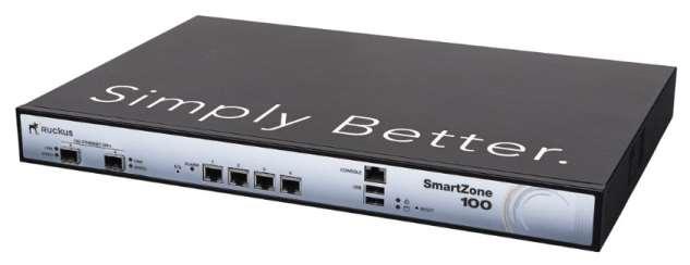 SmartZone Controllers SmartZone 100 Scalable Mid-Range Appliance WLAN Controller for Enterprise Simplified GUI (Single Domain, Single Tennant) 10G Supports AP Local break-out and Centralized data