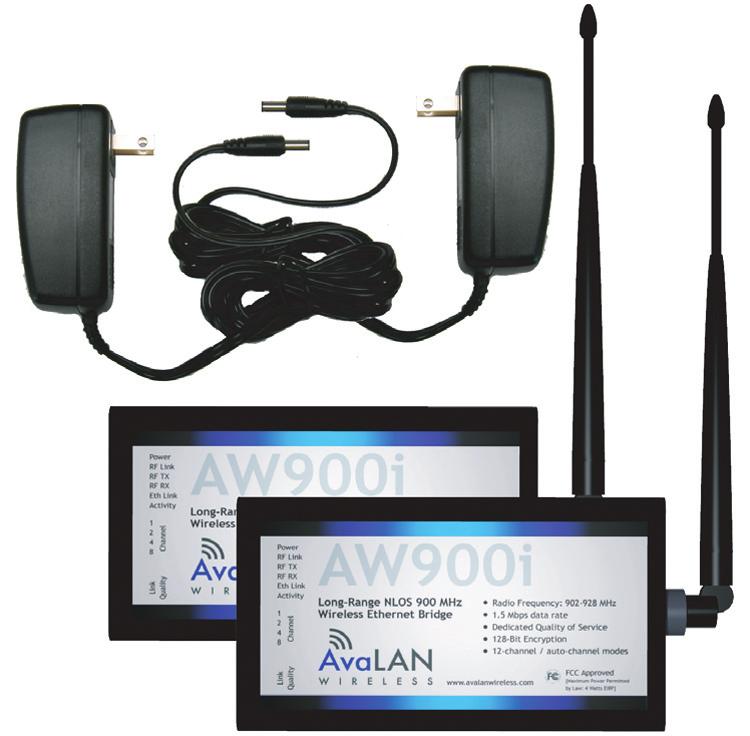 Non-line-of-sight :: 900 MHz Thank you for your purchase of the point-to-point wireless Ethernet bridge.