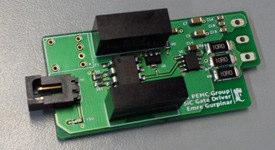 APPENDIX C SiC MOSFET Drivers: The SiC MOSFET from the half-bridge inverter are driven each one, by a fiber optic driver. The PCB board of the drivers is shown in Fig. C.15.