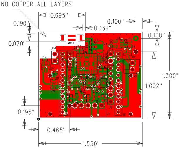 4.2 Chip Antenna Reference Design PCB Figure 6 Chip Antenna Certified