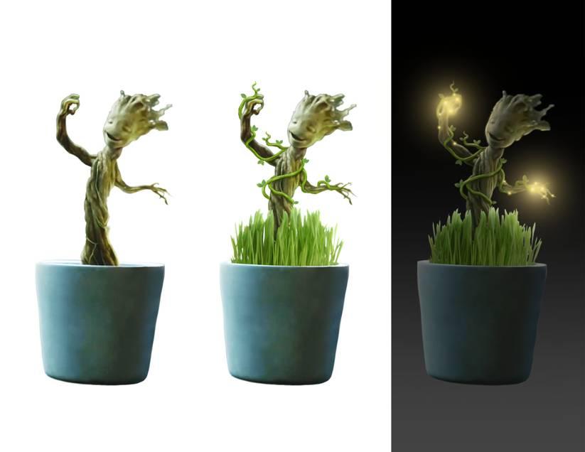 New in Fall, 2015! Create a real, light up Groot plant!