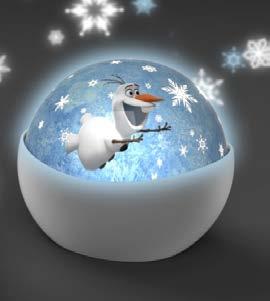 It also makes a beautiful, glowing snowball light on your nightstand featuring Elsa, Anna and Olaf.
