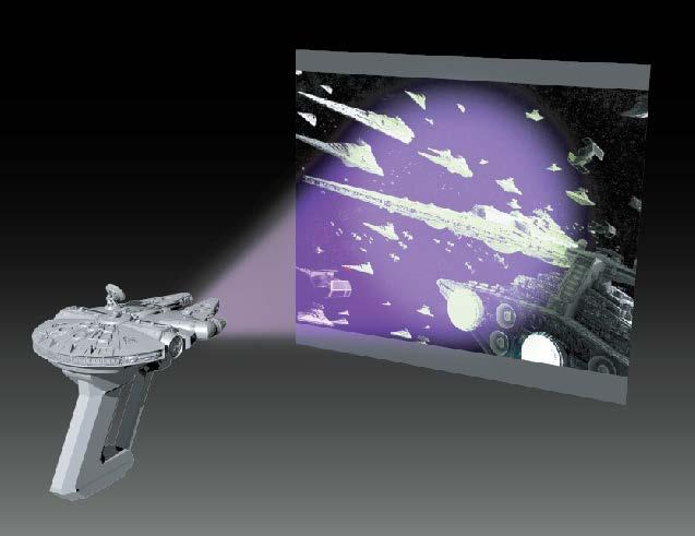 Includes Millennium Falcon base with light blaster sound effects, panoramic space battle scene with over 30 targets, and the UV light screen.