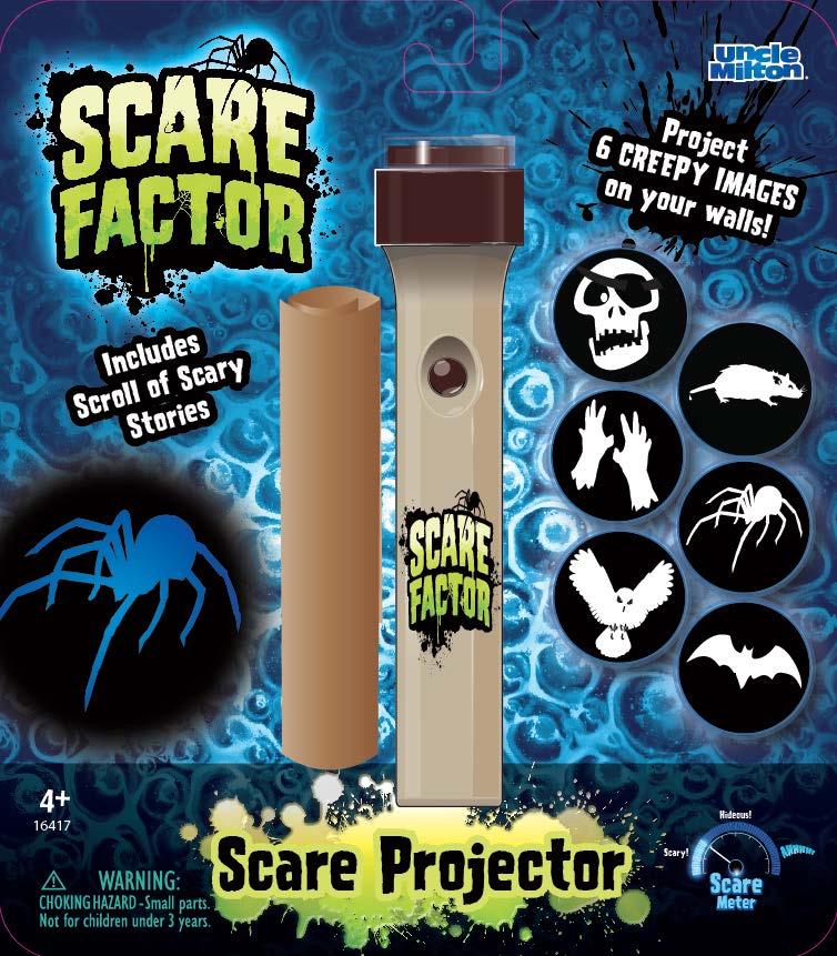 New In Fall, 2015 Scare Projector Project creepy images on your walls with scary stories that bring them to life!