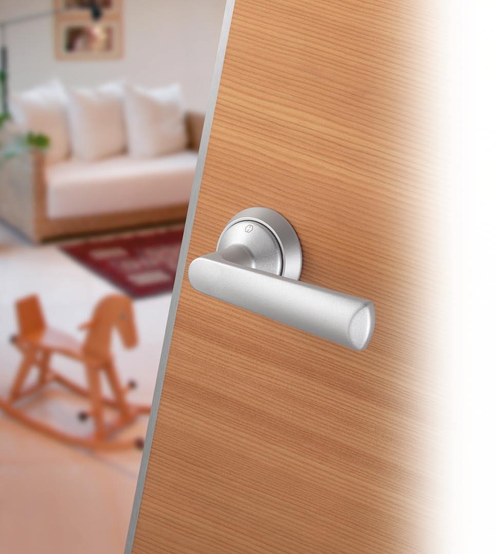 HCS product range Groningen Series HCS A1885 HOPPE Compact System for flush or rebated interior doors in timber or glass and partition doors One-piece aluminium