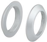 HCS decorative rings for flush and rebated doors HCS decorative rings for flush doors The Ø 75 mm HCS decorative rings are suitable for 35-45 mm door thicknesses in the case of flush doors, and 38-43