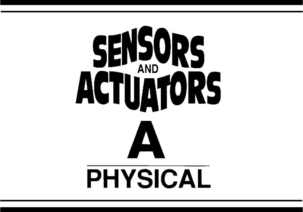 Ž. Sensors and Actuators 83 000 67 75 www.elsevier.nlrlocatersna A flat type touch probe sensor using PZT thin film vibrator T. Kanda ), T. Morita, M.K. Kurosawa, T.