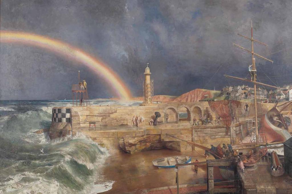 Out of the Ordinary Look at the painting by Richard Eurich, Coast Scene with Rainbow (1952-53) Richard Eurich, Coast Scene with Rainbow, 1952-1953, Courtesy of the artist s estate/bridgeman Art