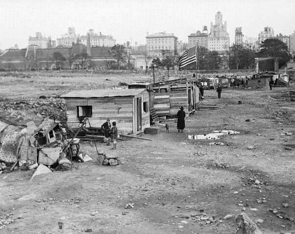 A Hooverville in