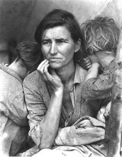 Migrant Mother by Dorothea Lange A poverty-stricken