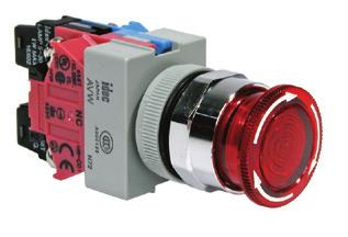 Pushlock Turn eset Lamps Voltage 6V AC/DC LSTD-6k Ø 9/Ø 0mm Pushlock Turn eset AVWB-* LED V AC/DC V AC/DC LSTD-k LSTD-k elays &