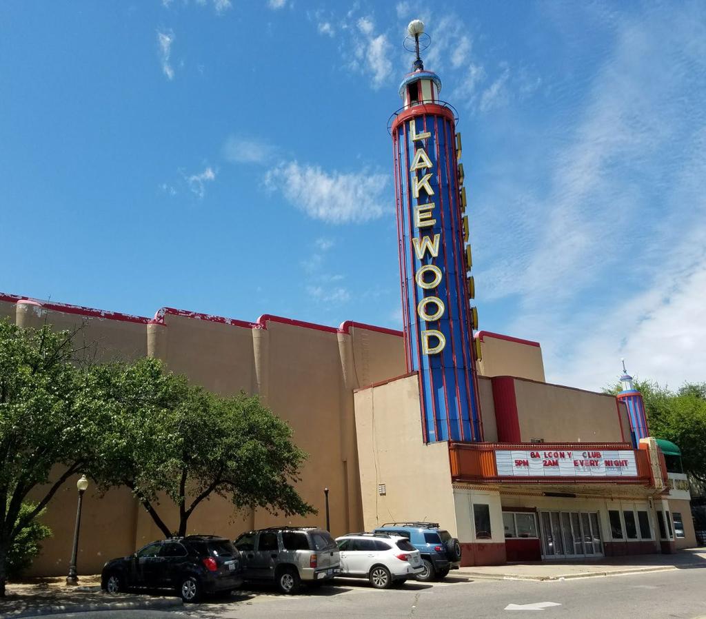 FOR LEASE ICONIC LAKEWOOD THEATER 1825 ABRAMS RD, DALLAS, TX 75214 PROPERTY INFO + + Best parking available in Lakewood!