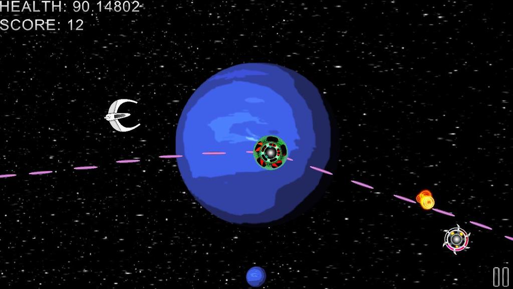 planet, which will center the planet on the screen, provide a description of the planet, and allow the player to select a level to play.