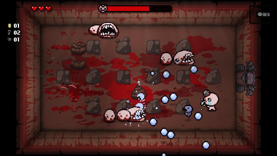 Figure 2 - The Binding of Isaac: Rebirth The artwork in The Binding of Isaac: Rebirth inspired the bold, cartoony artwork in FO Fighter.