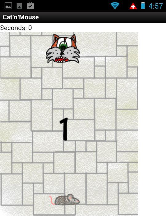 Figure 4 Cat n Mouse Cat n Mouse is an Android game developed with AppInventor in the CPE123 Android class.