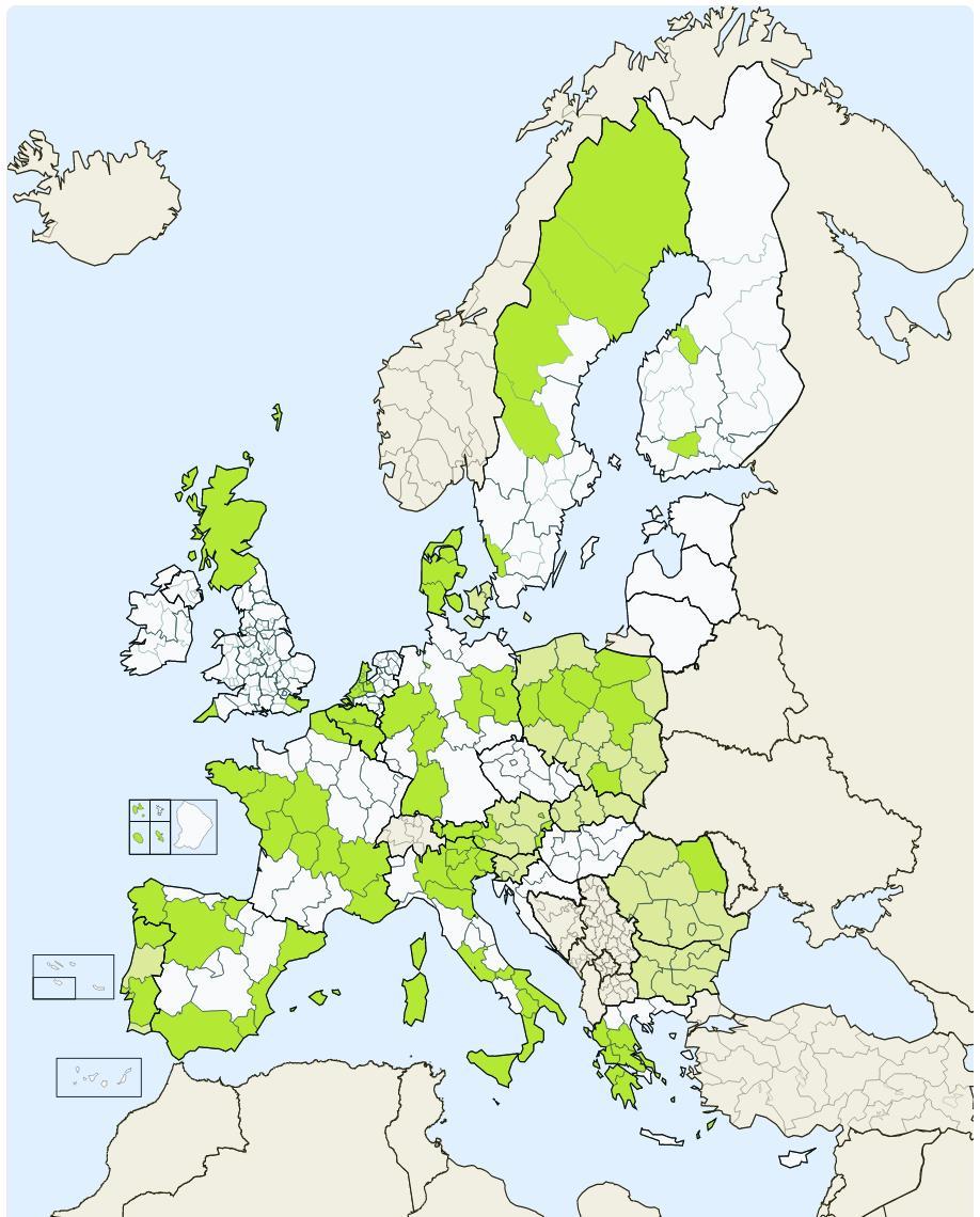 CCI in S3 106 entries in the S3 Database: 9 Member States with a national CCI priority (AT, BG, DK, MT, PL, PT, RO, SI, SK) 9 Member States without any CCI priority, even at regional