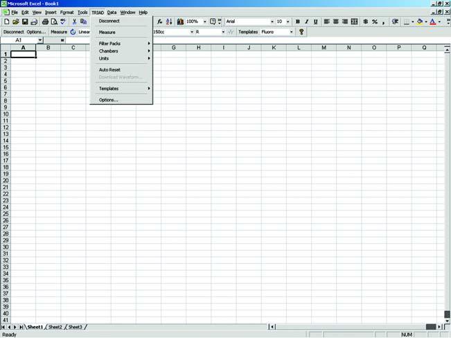 TRIAD Toolkit for Excel Model 10500EXL Diagnostic Imaging Automatically collects measurement results and places them in an Excel worksheet Automatically captures kv waveforms and charts them in an