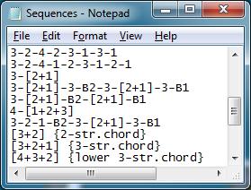 Click on Sequence combo box to select String Sequence in the popup list: STRING SEQUENCE Selecting String Sequence String Sequence is a special tab presenting the order of strings you can pick