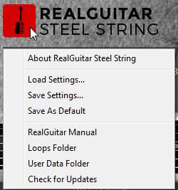 Note, all current settings are saved within a project doc of your DAW as well.