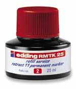 edding V 100 thinner Thinner for refill ink edding T 25, T 100, T 1000. edding V 100 Contents: 100 ml. Colour: 100. Box of 10.