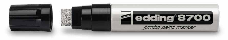 edding 780 paint marker For highly opaque marking of virtually all materials such as glass, plastic, wood and metal. Also especially good on dark and transparent materials.