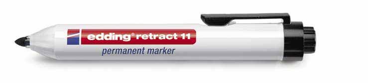 Permanent markers For writing, marking and labelling almost all materials, including plastic, metal and glass. Permanent, low-odour ink which dries quickly.