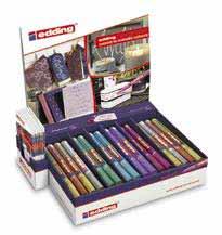 Creating and Decorating edding 751/780 metallic gloss paint markers Display 51.303 4-51303 Contents: 34 markers edding 751, 10 markers edding 780, 30 leaflets.