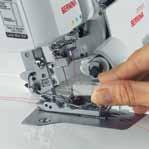 Threading system The automatic lower-looper threading system lets you thread quickly and directly at all times.