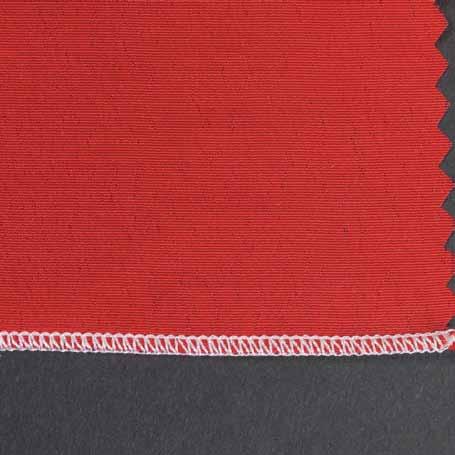 For decorative and quickly sewn edge finishes, as well as effect seams in fairly firm woven fabrics,