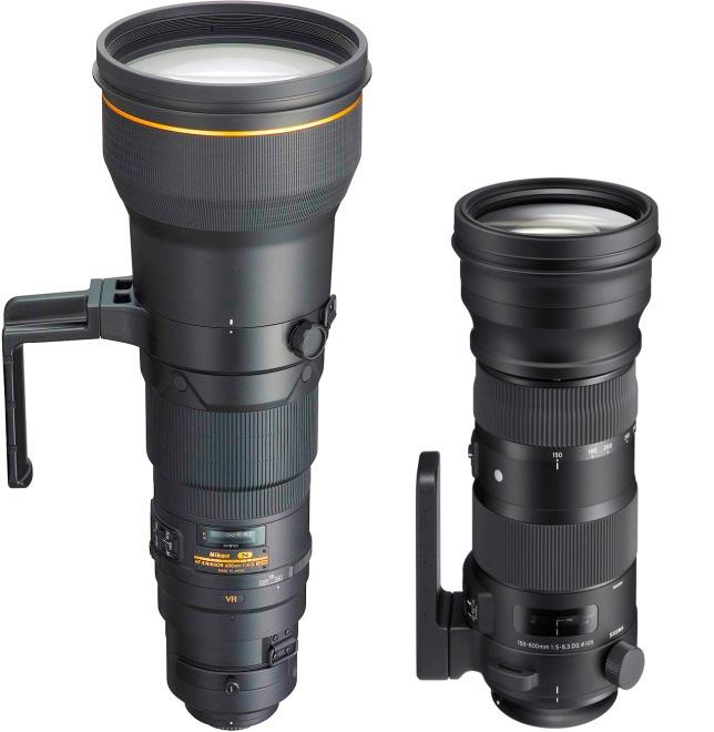even though they give you 1 1/3 stops more light gathering capability at 500mm.