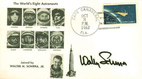 SP(M08)01C 125 100 Our choice of Mercury 8 cover with October 3rd 1962 (launch date) postmark.