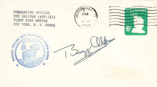 18th May 1969 (launch date) postmark. Signed by two crew members; Gene Cernan and Tom Stafford.