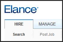 Elance Elance is another good place to find writers for outsourcing. You can post a job on Elance and then look at the work history of those who apply. In addition, you can check on samples.